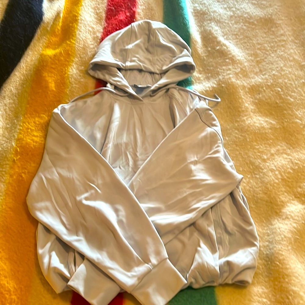 Athleta Grey Hoodie with front pocket - Size XS